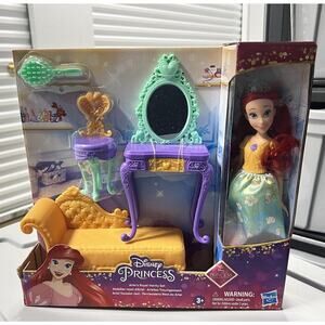 Ariel’s Royalty Vanity Set Little Mermaid Disney Princess Doll Furniture NEW NIB